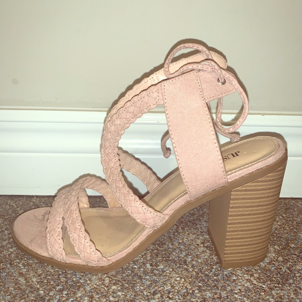 Pink, Strappy, Heeled Sandals!